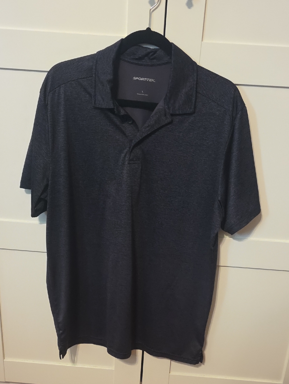 Sport-Tek Men's Charcoal Heather Polo - Dark Gray